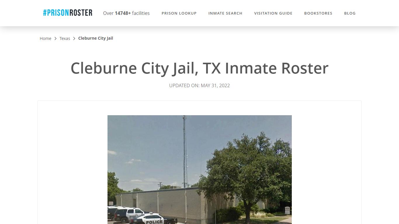 Cleburne City Jail, TX Inmate Roster